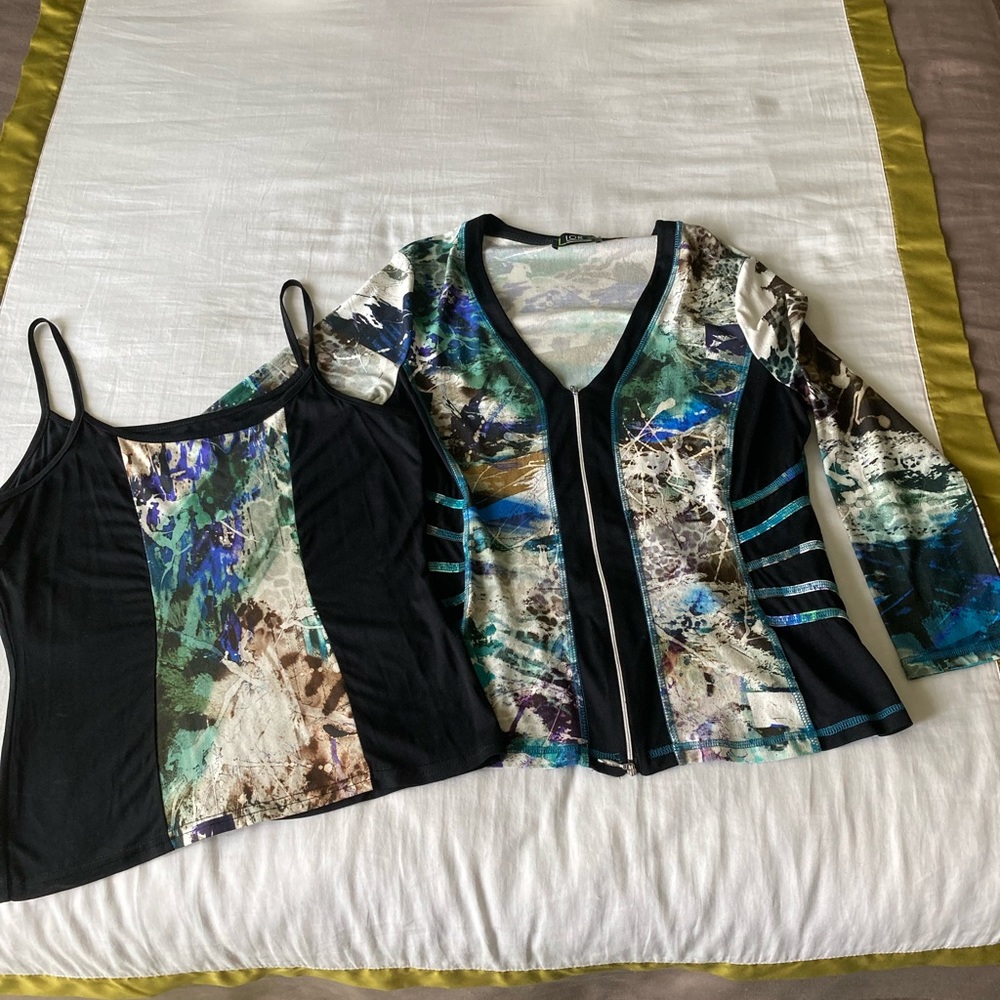 Lor Paris 2 pieceJacket % Cami. EUC Lrg
